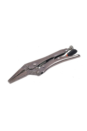 Tactix Chrome-Vanadium Steel Long Nose Locking Plier with Comfort Grip Handle