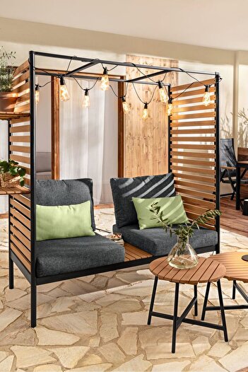 Tchibo 2 Piece Set Outdoor Cushion 50 H x 40 L x 12 W, Green