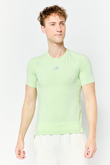 adidas Men Sportswear Fit Short Sleeve Training T-Shirt, Mint Green