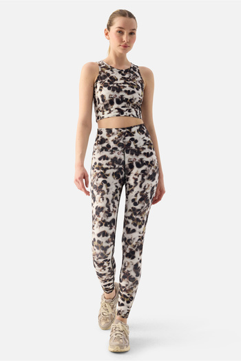 Superstacy Snow Leopard Digital Sports Leggings
