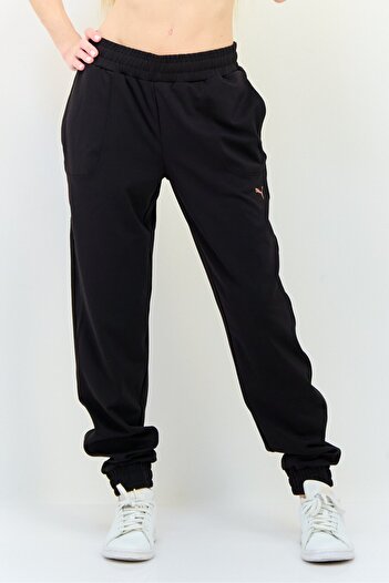 Puma Women Sportswear Fit Brand Logo Training Sweatpants, Black