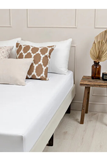 NikAr Home 100% Cotton Fitted Sheet Double