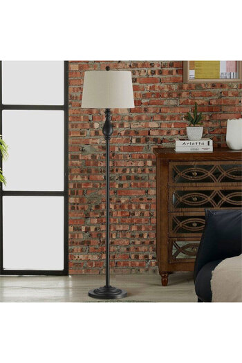 rexa Black Metal Traditional Floor Lamp