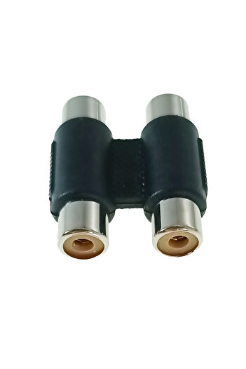 XTREME Audio adapter 2xRCA female to 2xRCA female, 02596, extension and connection, black