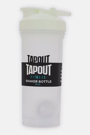 Tapout Fitness Shaker Bottle 1000ml, White
