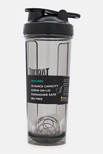 Tapout Fitness Shaker Bottle 800ml, Black