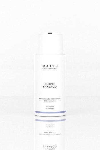MATSU Tone Equalizing and Moisturizing Purple Shampoo for Cold Blonde and Gray Hair 350 ml