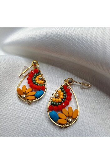azra takı tasarım Handmade Brief Colorful Women's Earrings