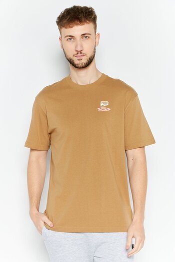Puma Men Relaxed Fit Short Sleeve Outdoor T-Shirt, Tan
