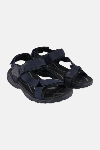 Geox Men Terreno Grip Velcro Sandals, Navy