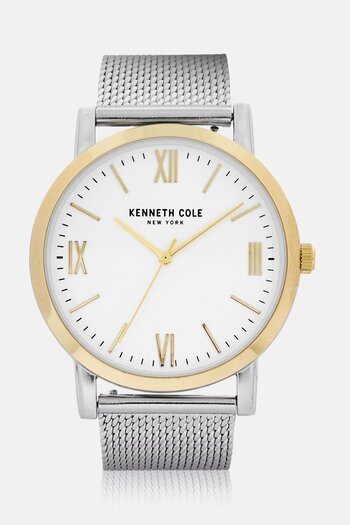 Kenneth Cole Men KCWGG2272161 Stainless Steel Analog Watch 44 mm, Silver