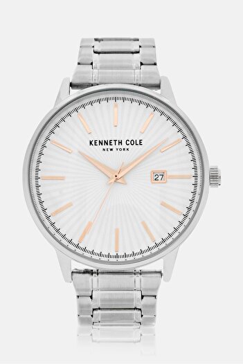 Kenneth Cole Men KCWGH2653861 Stainless Steel Watch 44 mm, Silver