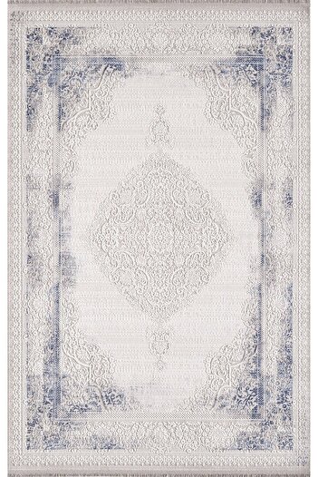 Artemis Halı Artemis Halı Dior 2517A Mavi Akrilik Saçaklı Karel Halı