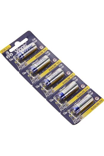 Vinnic 23A Positive Power (L1028F) 12V Alkaline Batteries - 5 Pieces