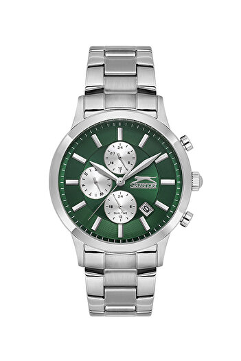 Slazenger Sl.09.2264.2.06 - 5 Atm Waterproof, Steel Cord, Metallic Color E All Functions Active