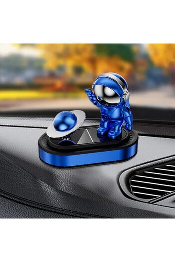 Generic VersaMarts Solar Car Air Freshener, Astronaut Car Scent Diffuser, Rotatable Dashboard Aromatherapy F