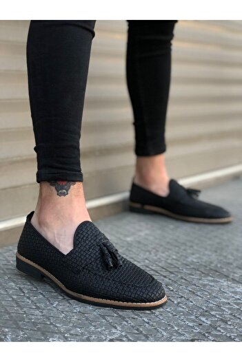 dehaine Men's Loafers, Black