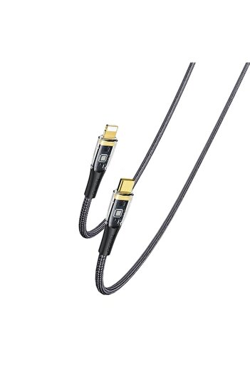 Yesido Charging Cable Type-C to Lightning 20W, 1.2m, Yesido (CA101), Black