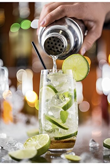 ideal STORE Set Cocktail Shaker Sweet Dream IdealStore, 6 Elemente, Shaker 700 ml, 2xPicurator, Tamper, Lingura
