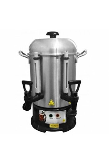 SAVLAR 80 Cup Tea Vending Machine - Stainless Steel, Double Faucet, Industrial Samovar