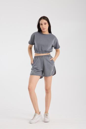 LETOON Ltn-G201 Crop Shorts Set