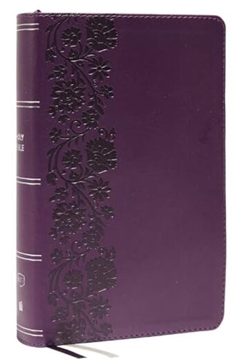 Thomas Nelson Publishers Kjv Holy Bible Large Print Singlecolumn With 43000 Endofverse Cross References Purple Leathers