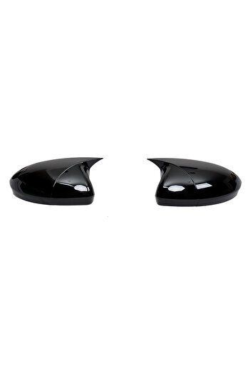 ideal STORE Set 2 Capace Oglinzi tip BATMAN idealSTORE pentru Renault Clio V 2019->, culoare Piano Black - Negru