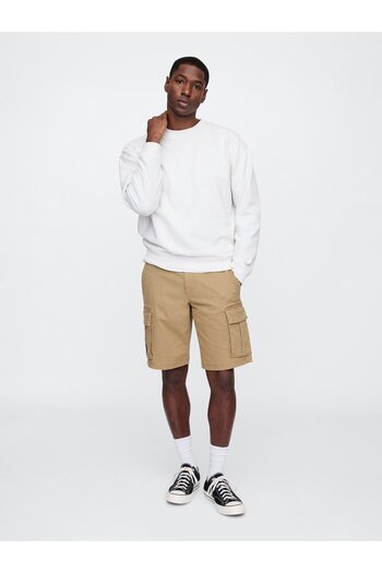 GAP Men's Brown 11" Essential Cargo Shorts