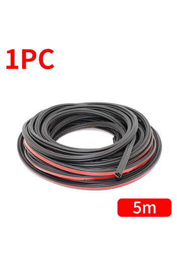 Choice 5 meters SEAMETAL Car Door Weatherstrip Rubber Seal Strip 2-Layer Waterproof Noise Insulation Protec