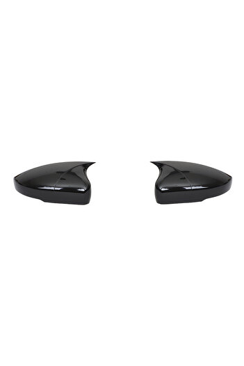 ideal STORE Set 2 Capace Oglinzi tip BATMAN idealSTORE pentru SKODA OCTAVIA 3 2013-2020, culoare Piano Black - N
