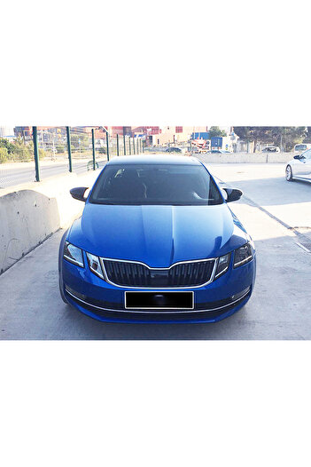 ideal STORE Set 2 Capace Oglinzi tip BATMAN idealSTORE pentru SKODA OCTAVIA 3 2013-2020, culoare Piano Black - N
