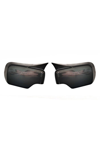 ideal STORE Set 2 Capace Oglinzi tip BATMAN idealSTORE pentru BMW Seria 3 E46, culoare Piano Black - Negru Lucio