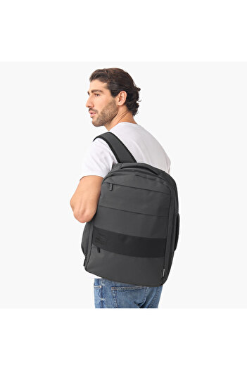Starter Starter Textured Backpack with Adjustable Straps and Zip Closure