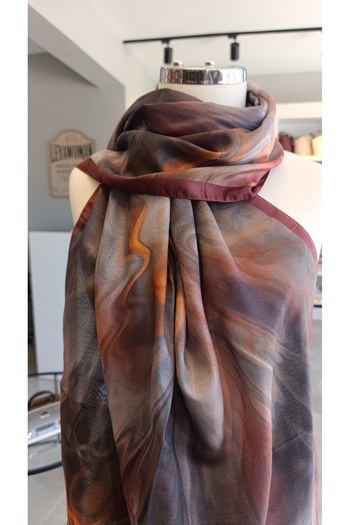 La Boutique Eşarp La Boutique Special Series Shawl Batik Pattern