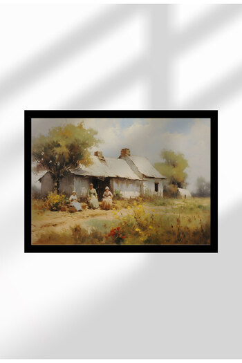 21mxm Imprimeu digital pe pânză, peisaje rurale și naturale, decor rustic pentru perete