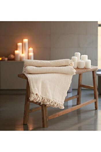 CESSTORE Cotton Hand-Woven Pique, Double Four Season Pique Cover 200 X 240 Cm. Natural