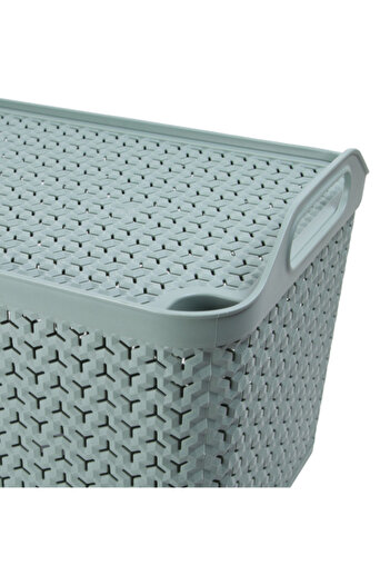 Strata Urban Rectangular Store Basket with Lid Medium