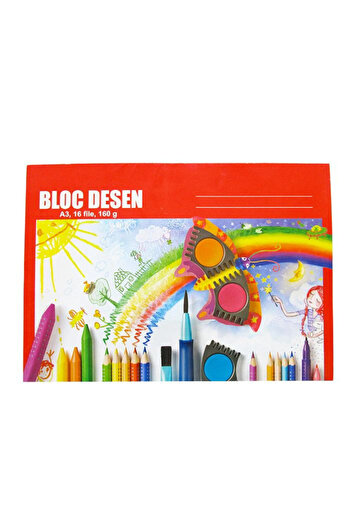OEM Drawing Pad, A3, 160g, 16 Files, Polychrome