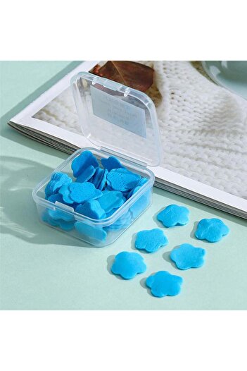 ERA SABUN Blue 100 Sheets Mini Perfumed Hand Melting Paper Soap Student School Travel Camping Picnic Hand Soap