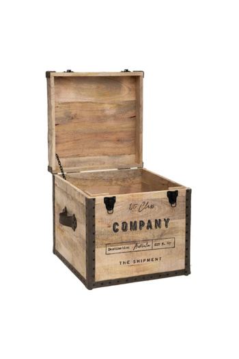 Atmosphera Colonial Retro-Style Pouf Trunk