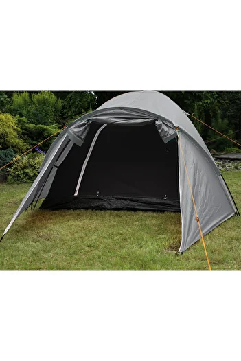 zola Camping tent,4 persons, 1 room, polyester, 360x120x120x130 cm, grey