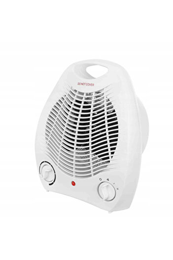 zola Office fan heater, 2000W, 2 power levels, 6 intensity levels, 230V, plastic, white