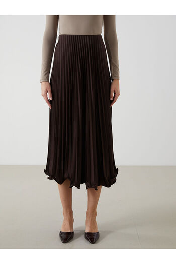 LC Waikiki New Season Elastic Waist Siphon Women's Pleated Skirt - S5N225Z8