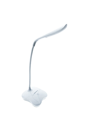 ESPERANZA LED lamp, Esperanza Mimosa ELD105W, with illuminated base, flexible arm 21 cm, dual power supply