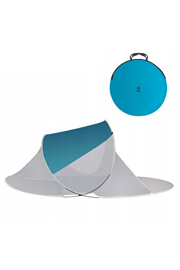 zola Blue beach tent, storage cover, 220x120x90cm, blue-grey