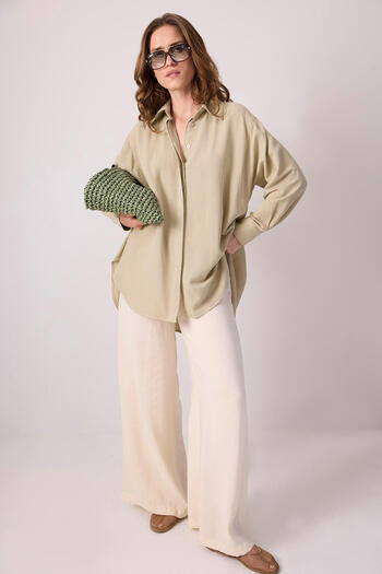 Touché Privé Oversize Shirt with Natural Texture