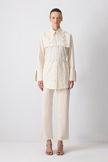 Touché Privé Flower Lace Poplin Shirt