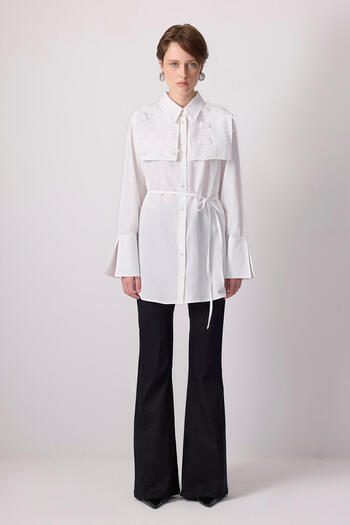 Touché Privé Flower Lace Poplin Shirt