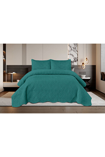 FIONNA.RO 3 Piece Velvet Duvet Cover Set - Straw Green