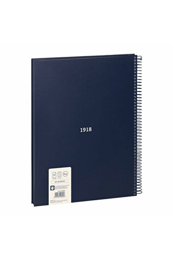 Milan Milan 430 notebook, spiral, A4, 80 sheets, Navy Blue